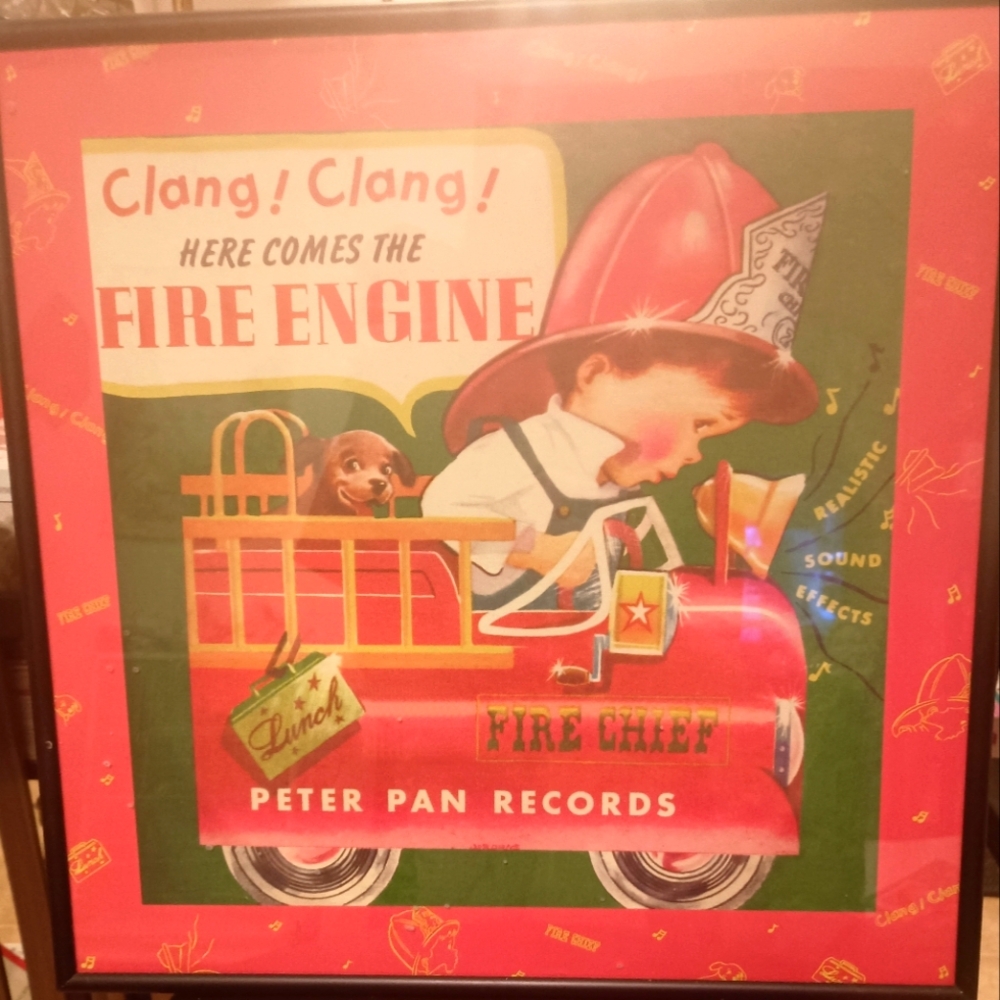 Peter Pan Records Fire Engine print Wall Art